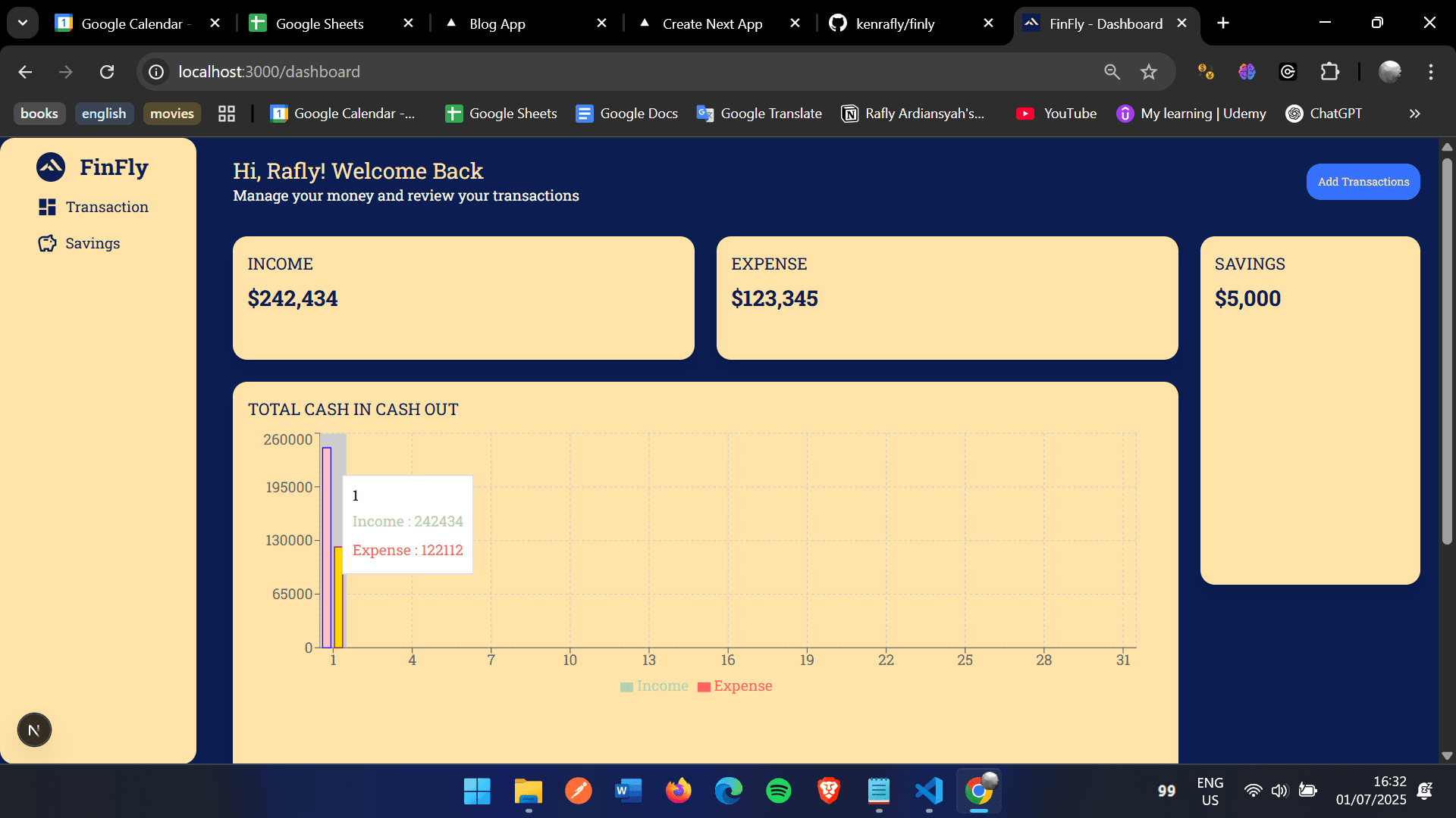 FinFly - Financial Management