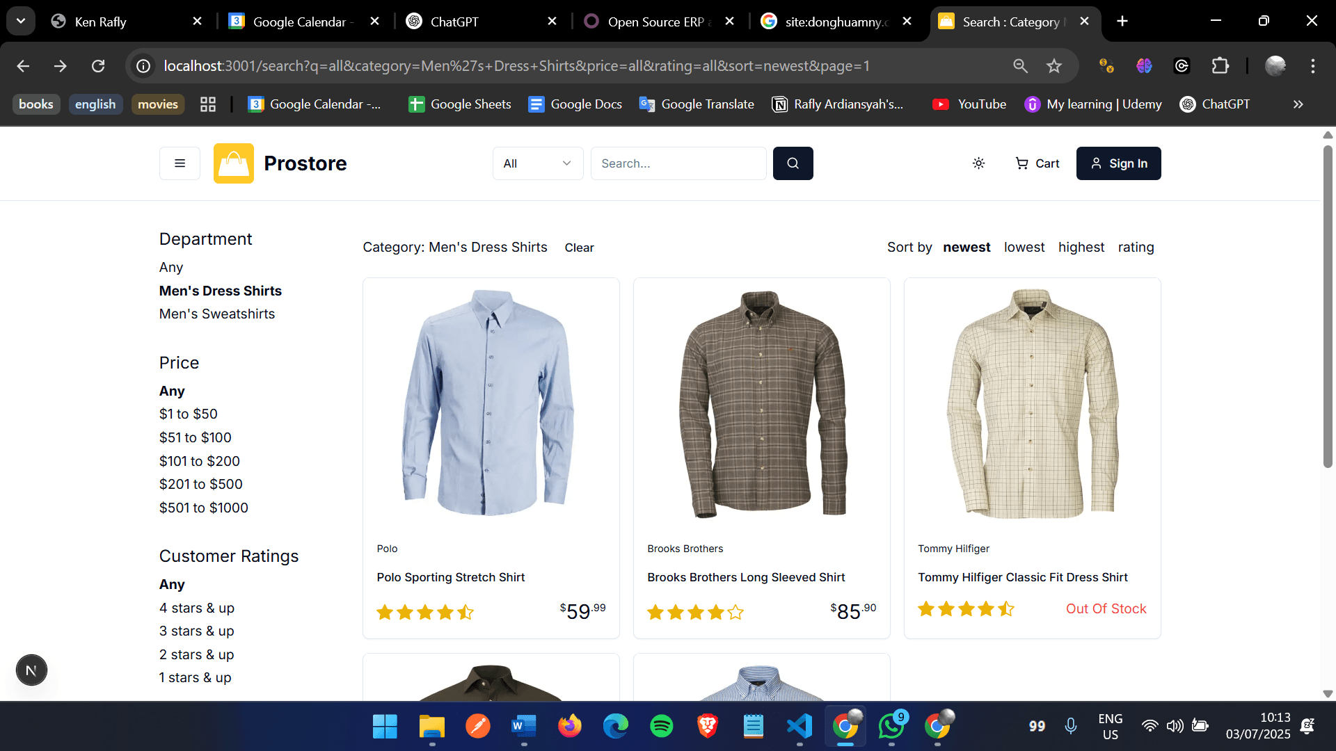ProStore - E-commerce Platform
